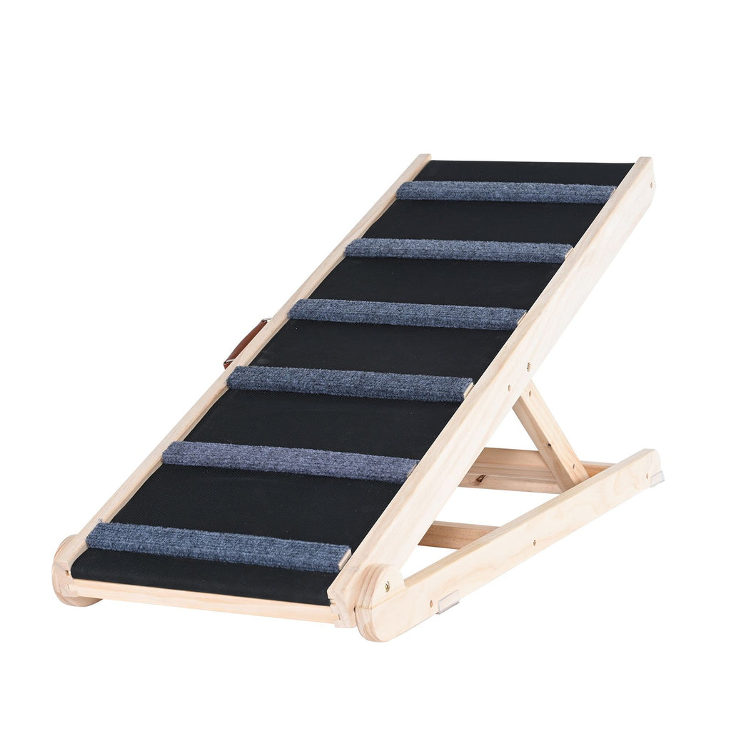 Help Your Pet Climb Safely with the VEVOR Adjustable Wooden Dog Ramp