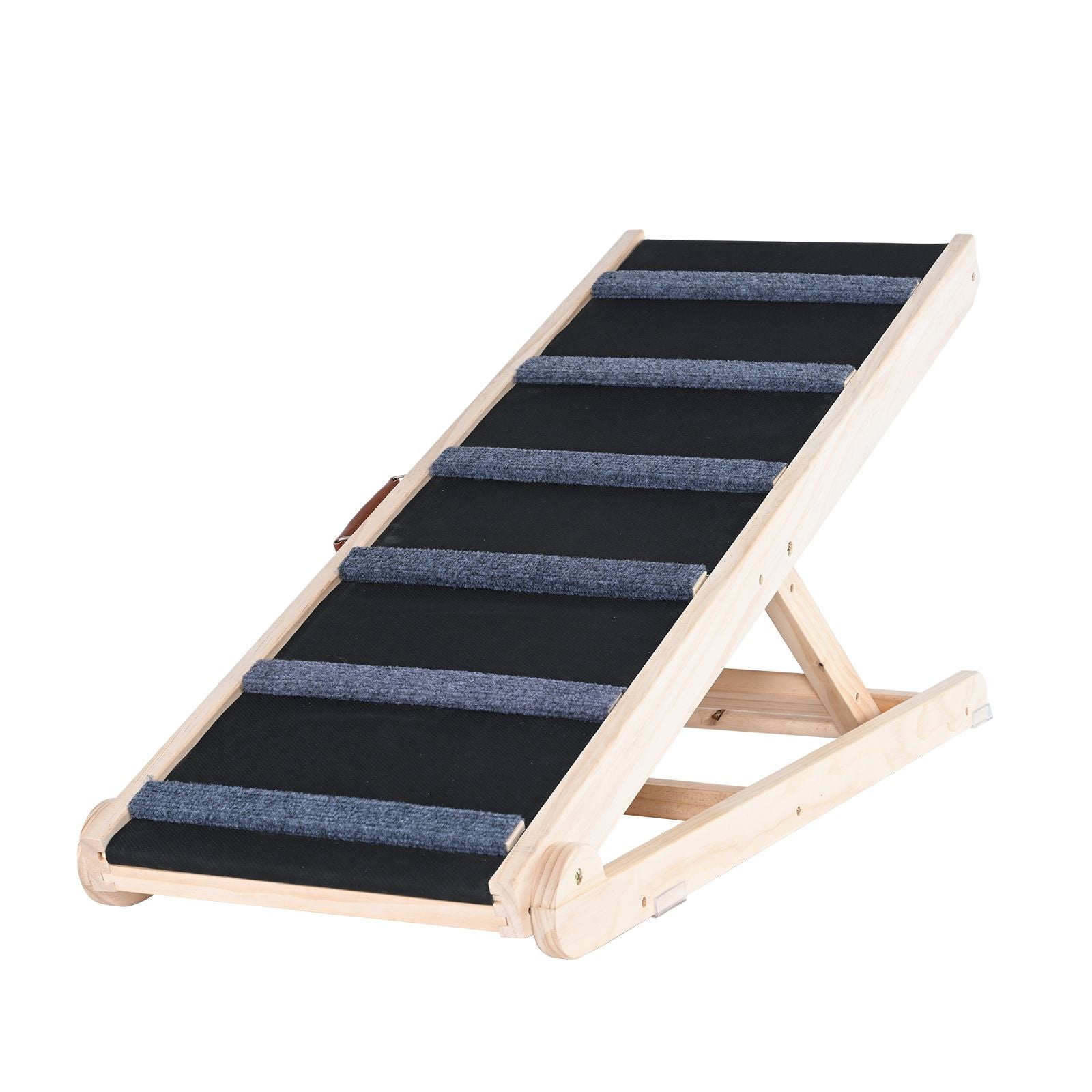 Help Your Pet Climb Safely with the VEVOR Adjustable Wooden Dog Ramp