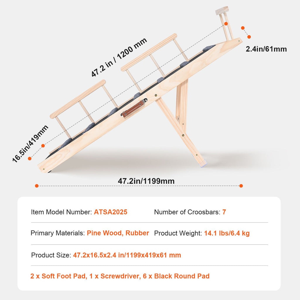 Help Your Pet Climb Safely with the VEVOR Adjustable Dog Ramp
