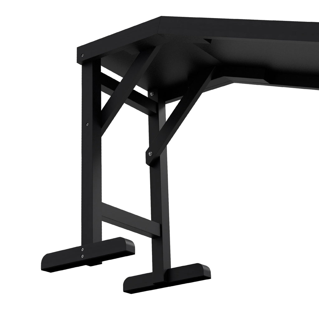 Dog Ramp w/ Non-Slip Carpet and Top Platform, 74" x 16" x 25", Black