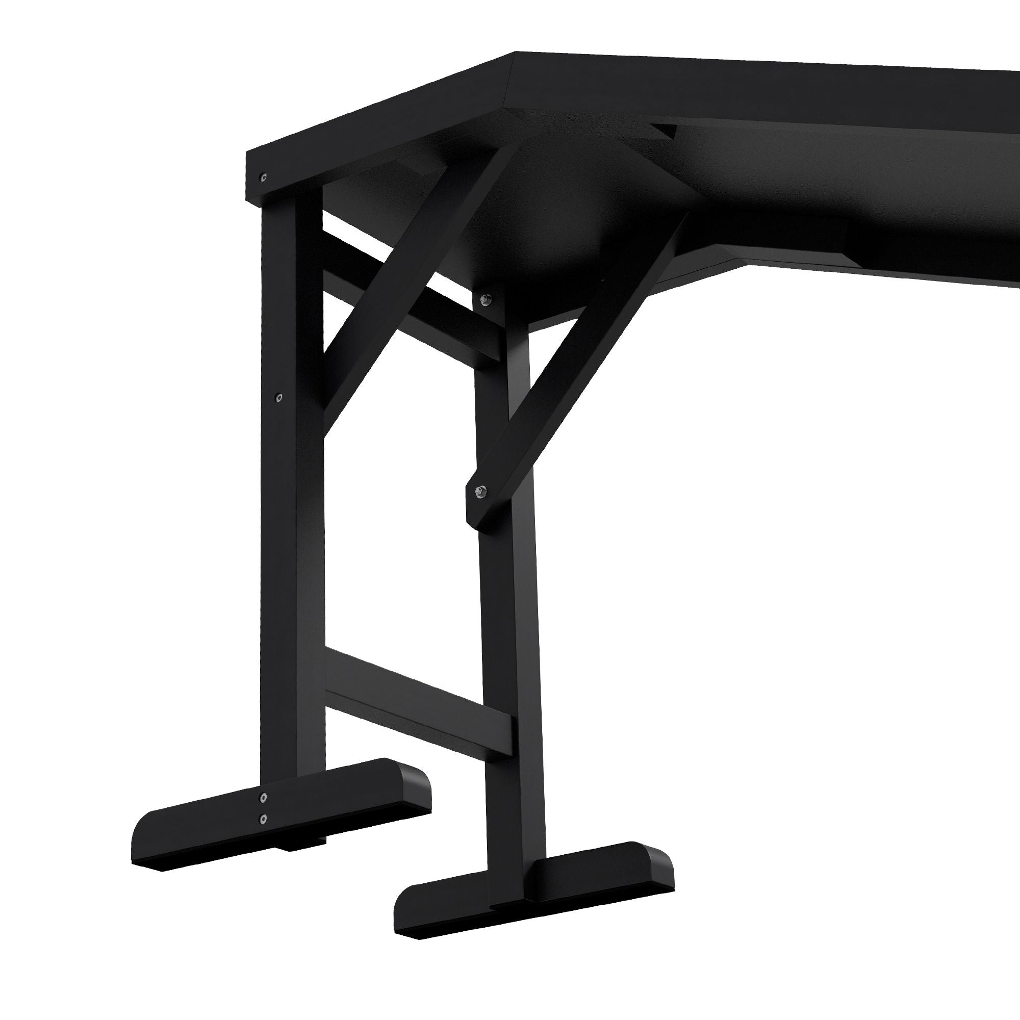 Dog Ramp w/ Non-Slip Carpet and Top Platform, 74" x 16" x 25", Black