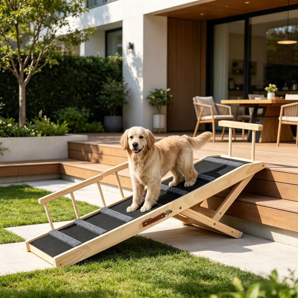 Dog Ramp with Non-Slip and Adjustable Height 47.2 X 16.5 X 2.4 in