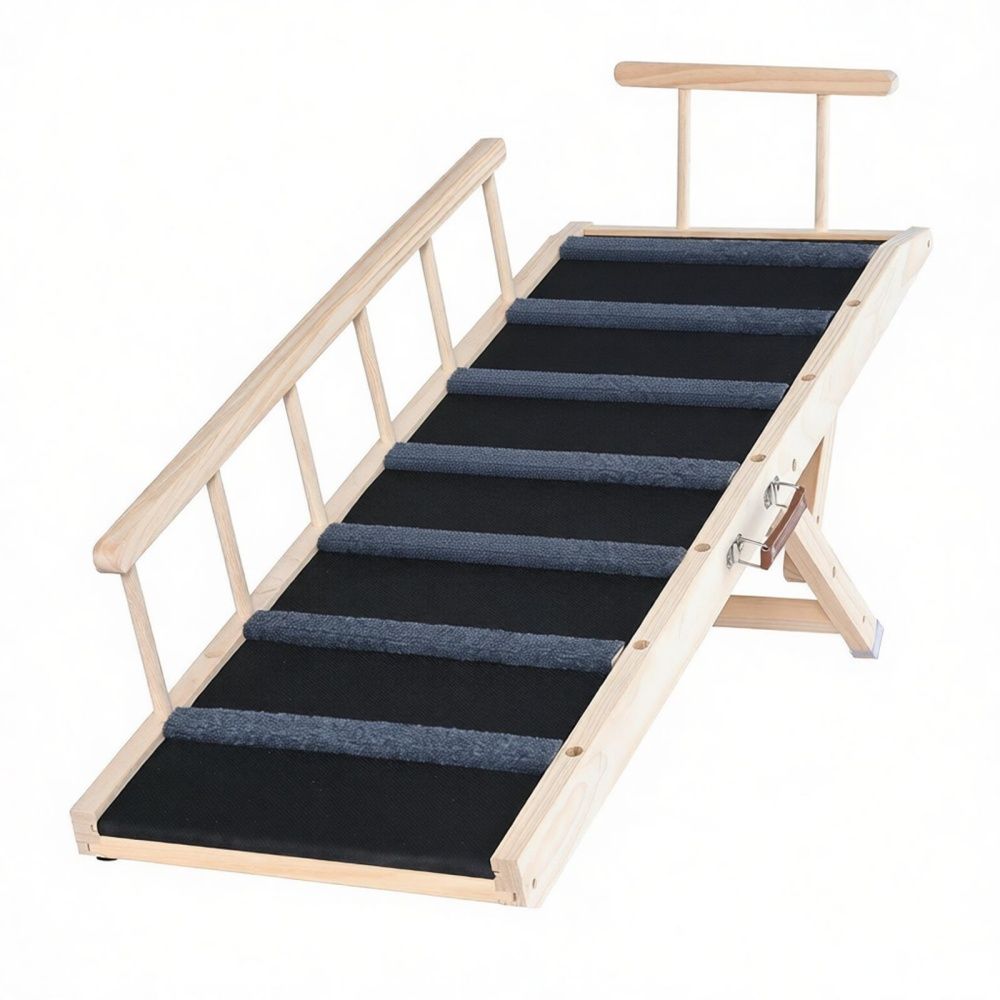 Dog Ramp with Non-Slip and Adjustable Height 47.2 X 16.5 X 2.4 in