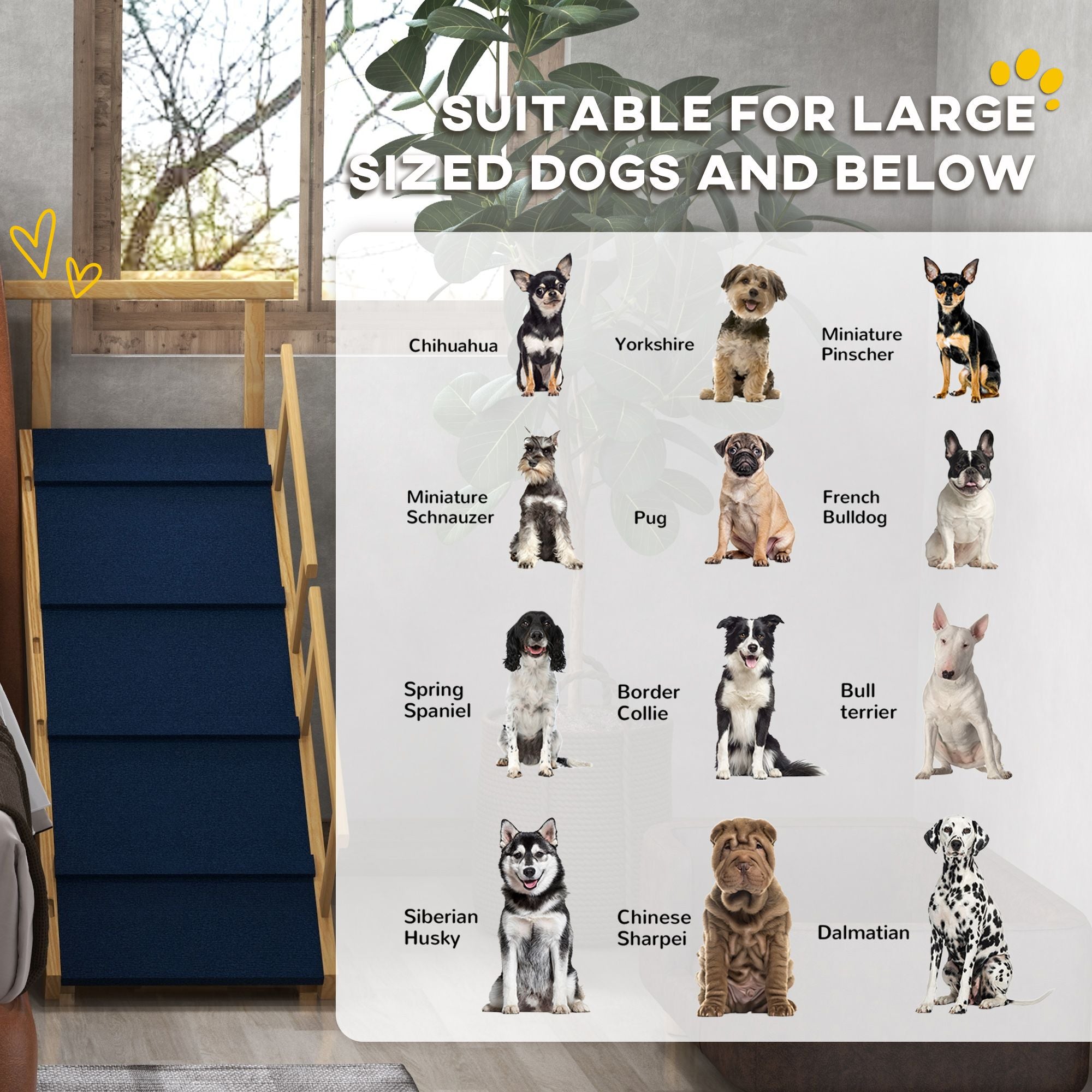 Help Your Dog Up Safely with an Adjustable, Foldable Ramp