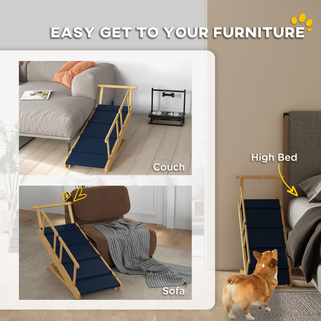 Help Your Dog Up Safely with an Adjustable, Foldable Ramp