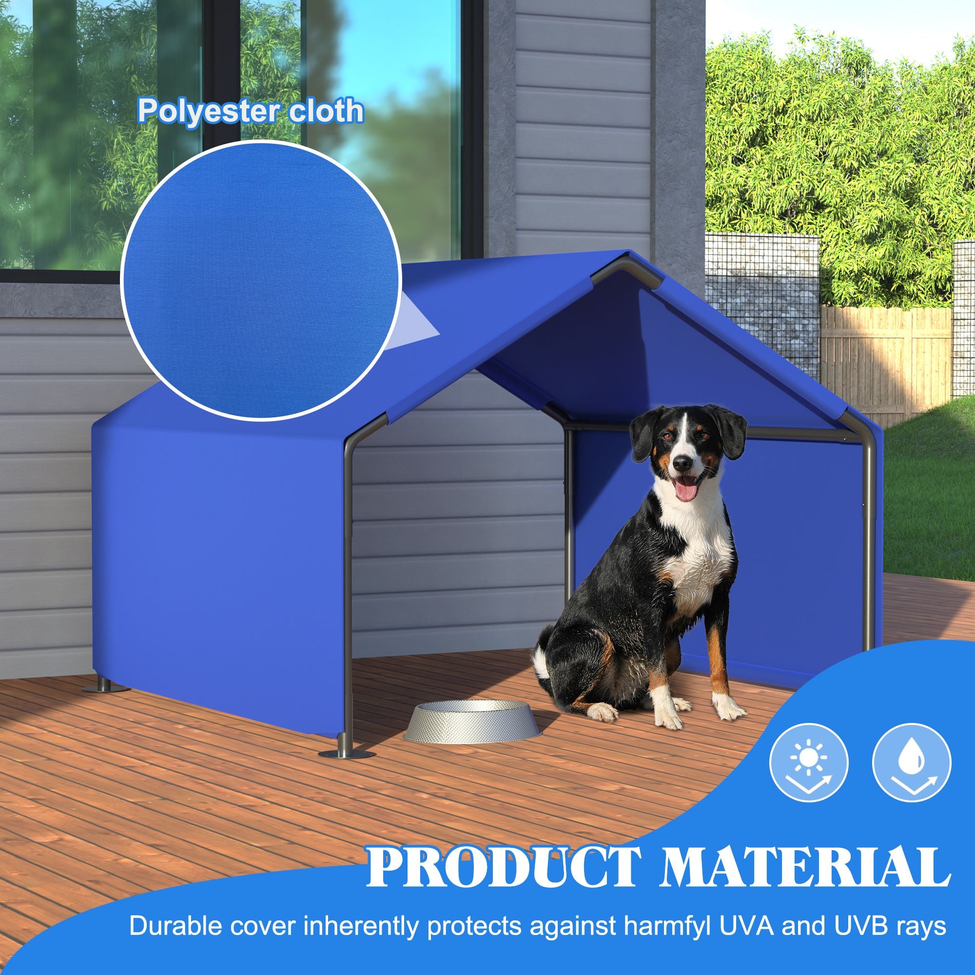 water-ready Dog Shade Shelter Tent with UV Protection for Small Medium Dogs
