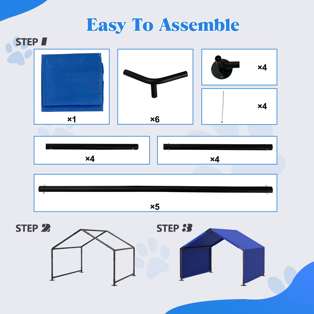 water-ready Dog Shade Shelter Tent with UV Protection for Small Medium Dogs