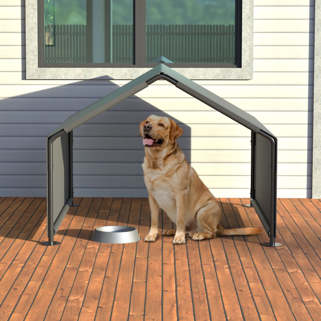 Portable Dog Shade Shelter with UV Protection and Water-Resistant Canopy