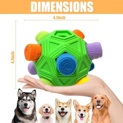 Engage Your Dog's Natural Instincts with the Snuffle Ball & Squeaky Carrot Toy