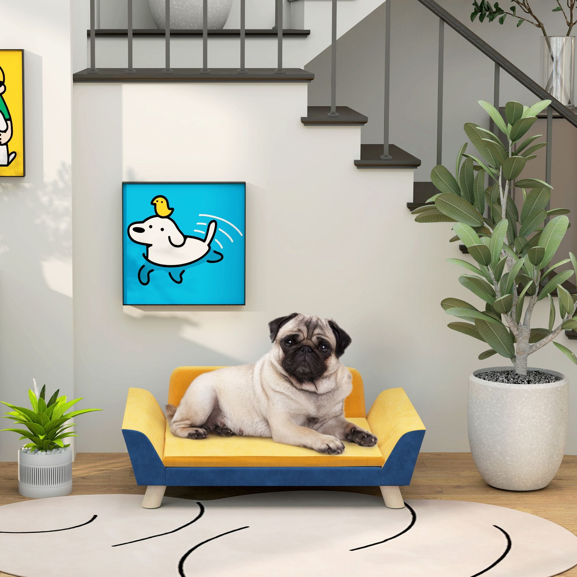 Give Your Small Dog a Cozy Couch of Their Own – Plush, Washable & Non-Slip