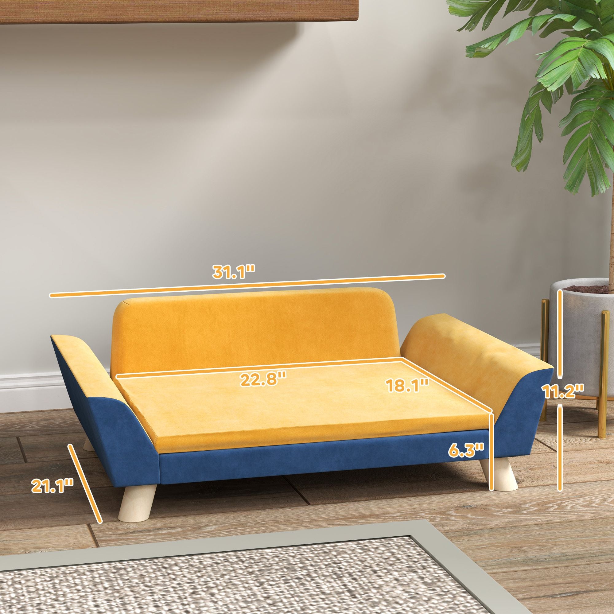 Give Your Small Dog a Cozy Couch of Their Own – Plush, Washable & Non-Slip