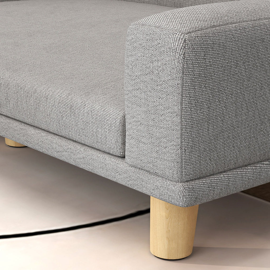 Elevated Dog Sofa Bed with Washable Cushion and MDF Frame