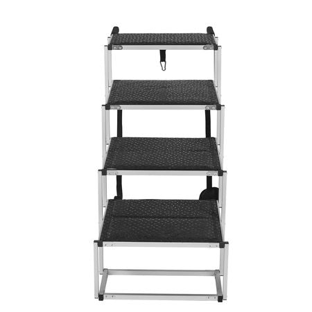 Dog Stair for Cars, Wide 4-step Dog Car Steps, Folding Dog Car Ramp with Nonslip Surface, Portable Pet Steps Lightw – image 1