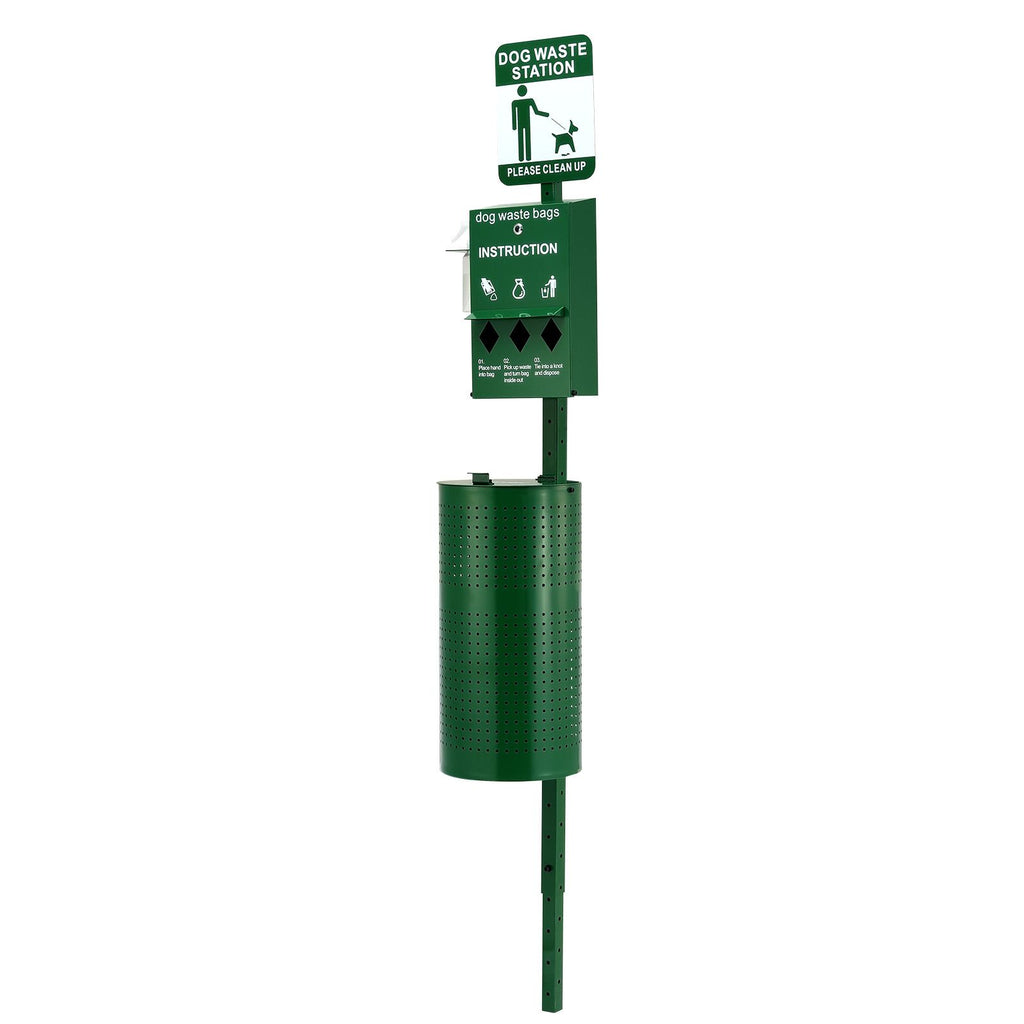 Simplify Dog Waste Cleanup with Our 11.5-Gallon Waste Station