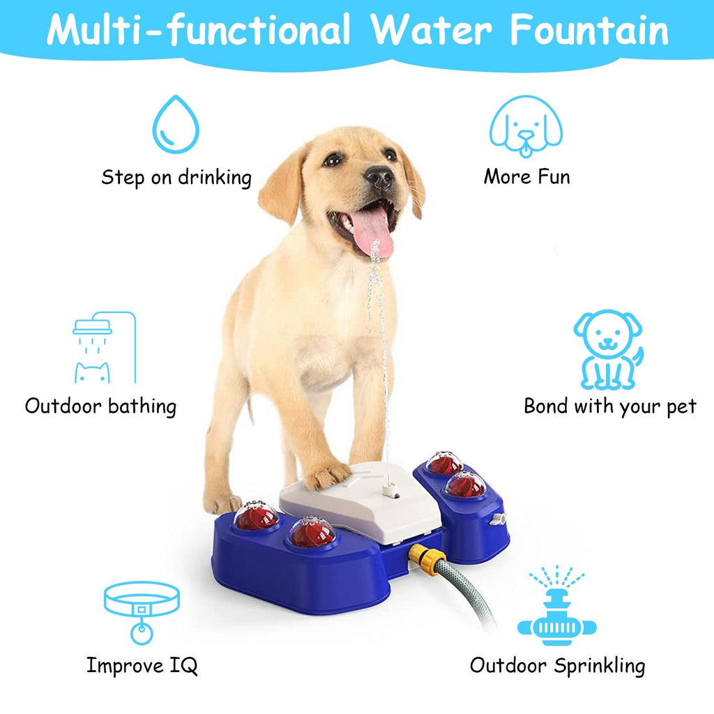 Automatic Dog Water Fountain with Sprinkler for Drinking and Fun