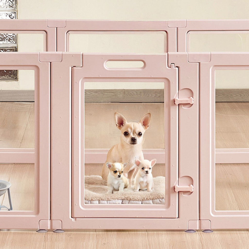 Dog Whelping Box, lightweight Dog Whelping Pen for Medium Sized Dogs, water-ready Transparent