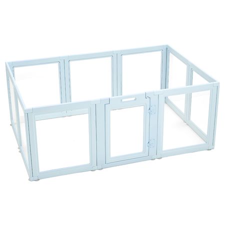 Transparent Dog Whelping Box with Easy Assembly & Secure Door Lock