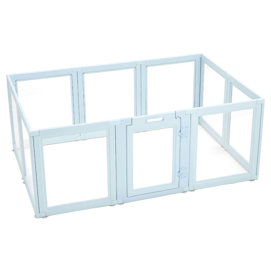 Transparent Dog Whelping Box with Easy Assembly & Secure Door Lock