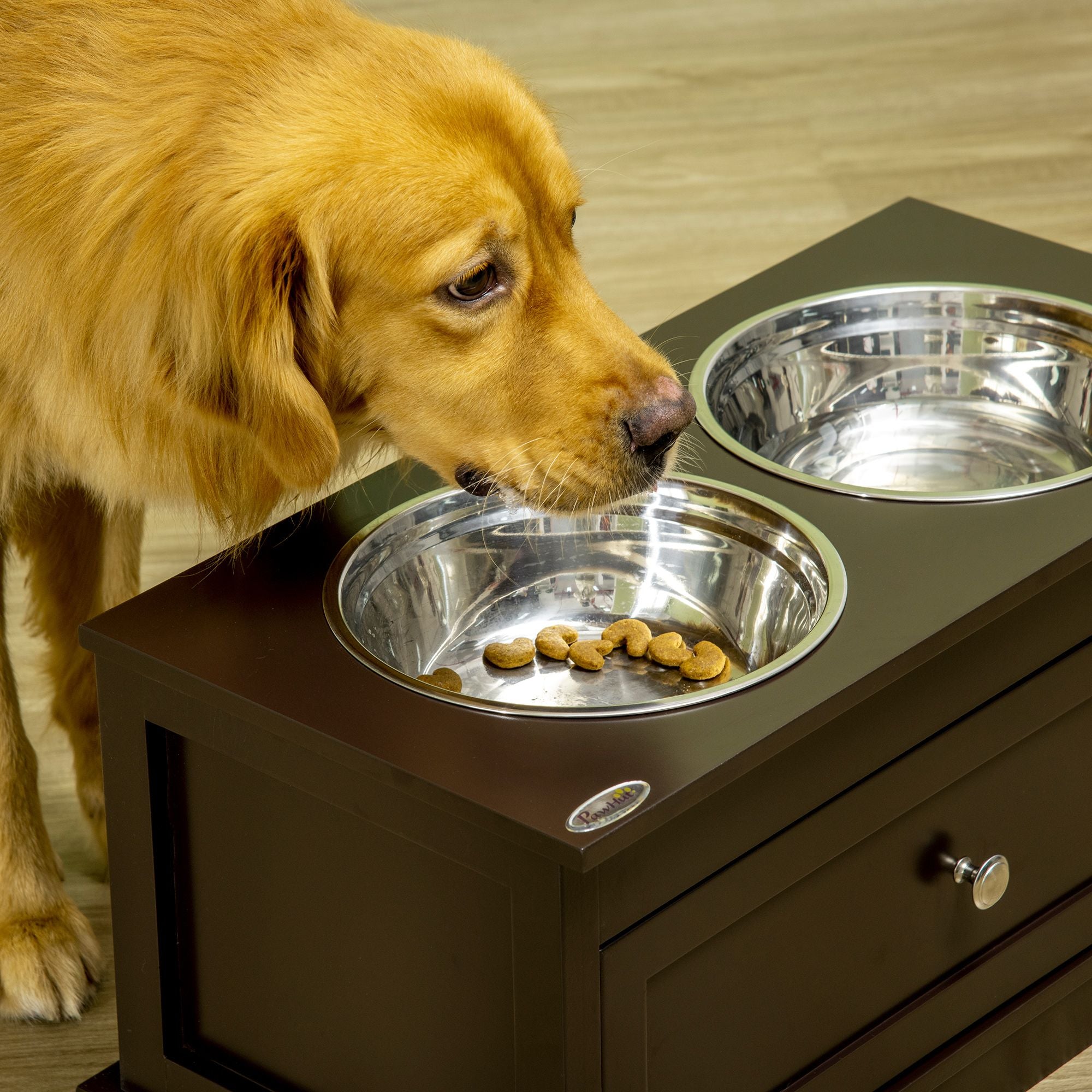Elevate Your Large Dog's Dining Experience with Style and Storage