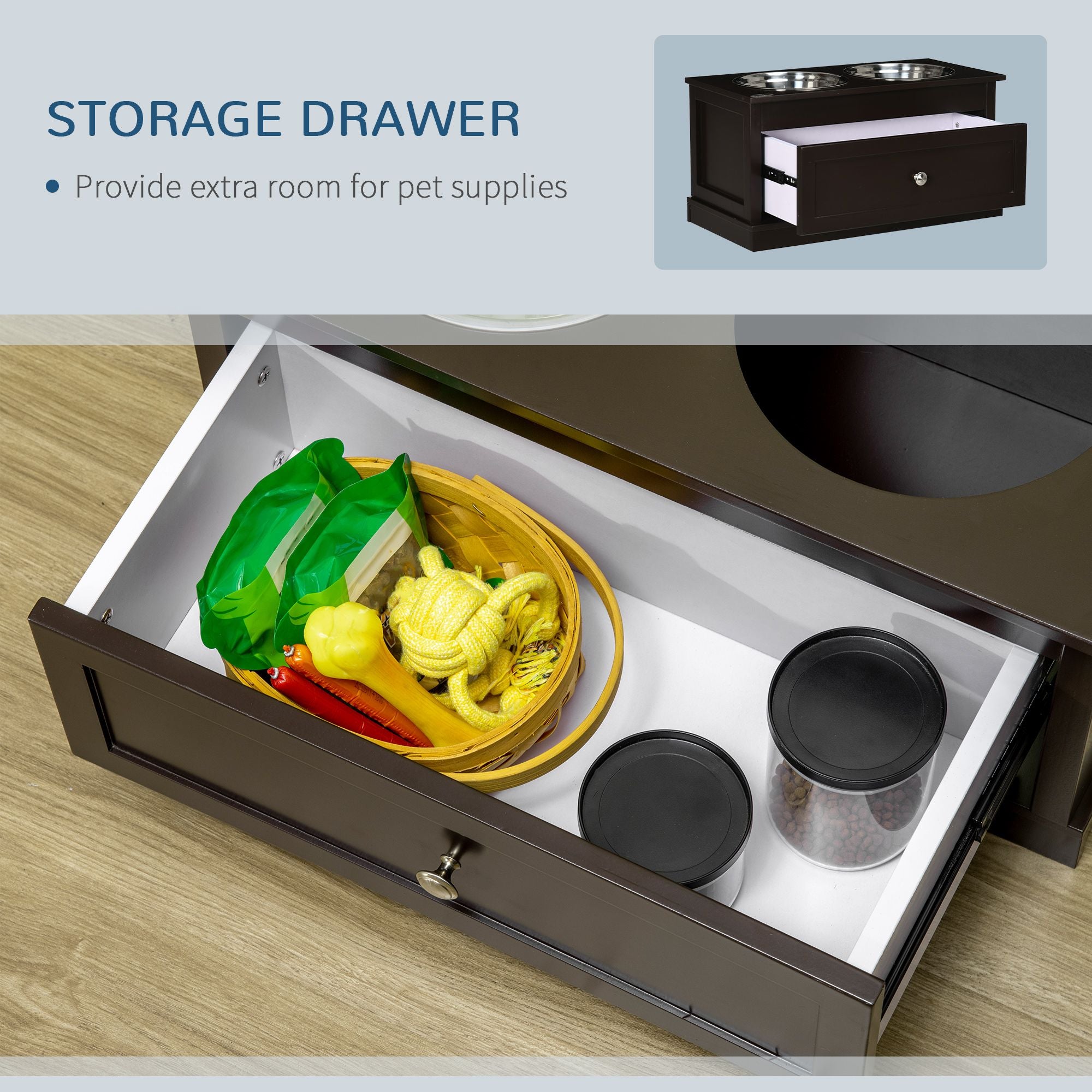Elevate Your Large Dog's Dining Experience with Style and Storage
