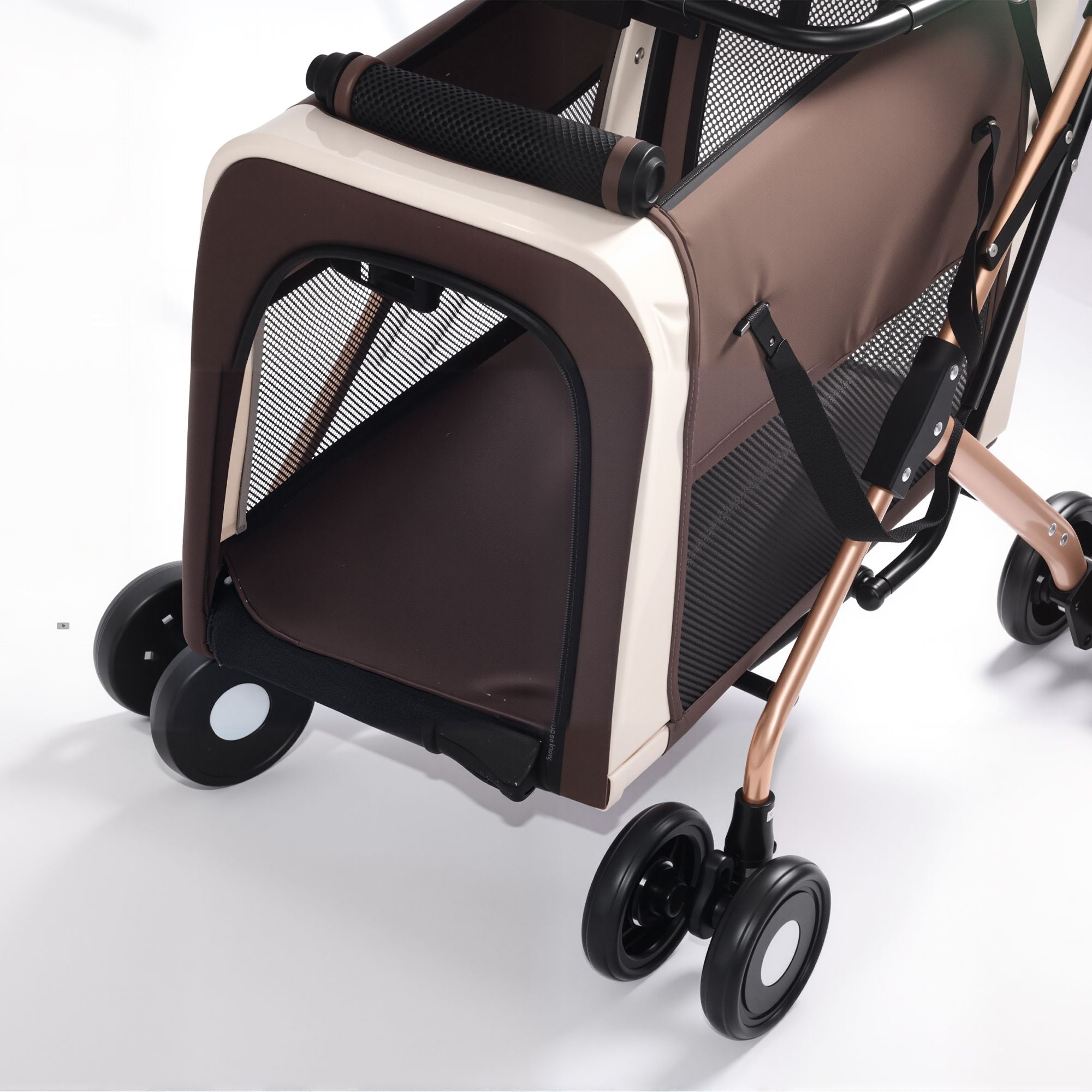 Double Pet Stroller for Small Medium Dogs Cats, 3-in-1 Convertible Carrier Tote, Foldable Frame Shoc