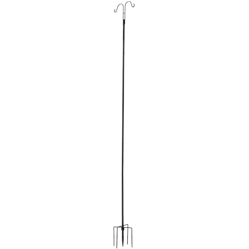 Double Shepherds Hooks for Outdoor, 8 Pack 108 practical Bird Feeder Pole, 3/4 Thick Gard