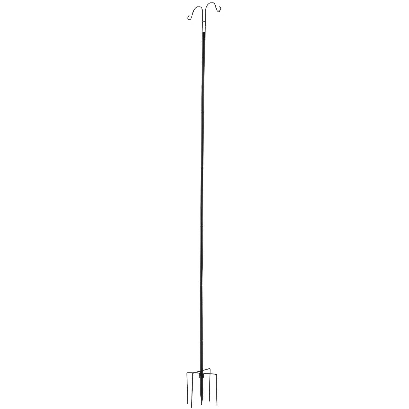 Double Shepherds Hooks for Outdoor, 8 Pack 108 practical Bird Feeder Pole, 3/4 Thick Gard