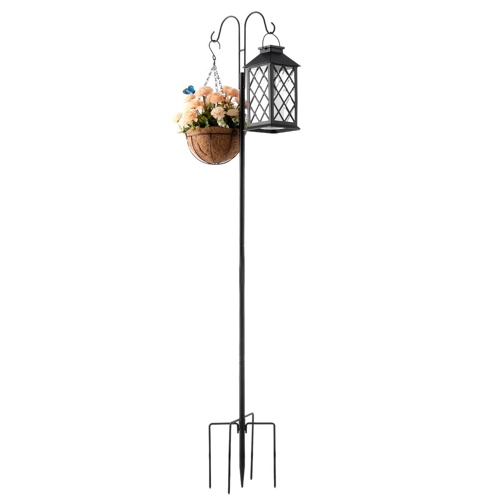 8-Pack practical Double Shepherds Hooks for Outdoor Bird Feeders and Decor