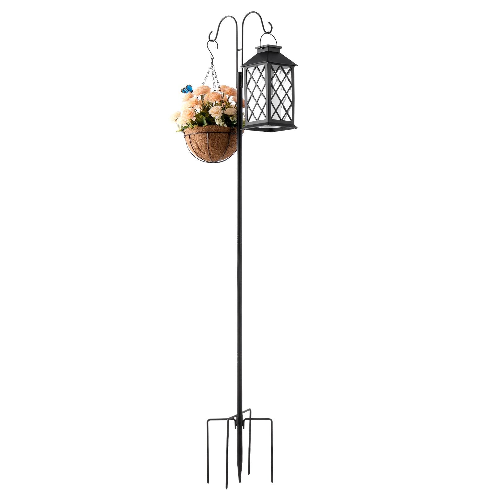 8-Pack practical Double Shepherds Hooks for Outdoor Bird Feeders and Decor