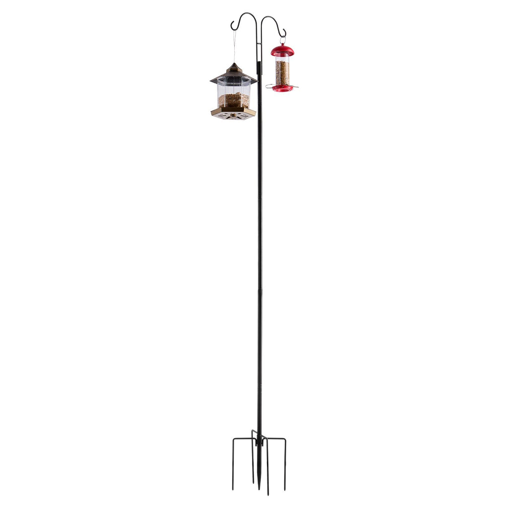 practical Double Shepherds Hooks for Outdoor Bird Feeding and Garden Decor
