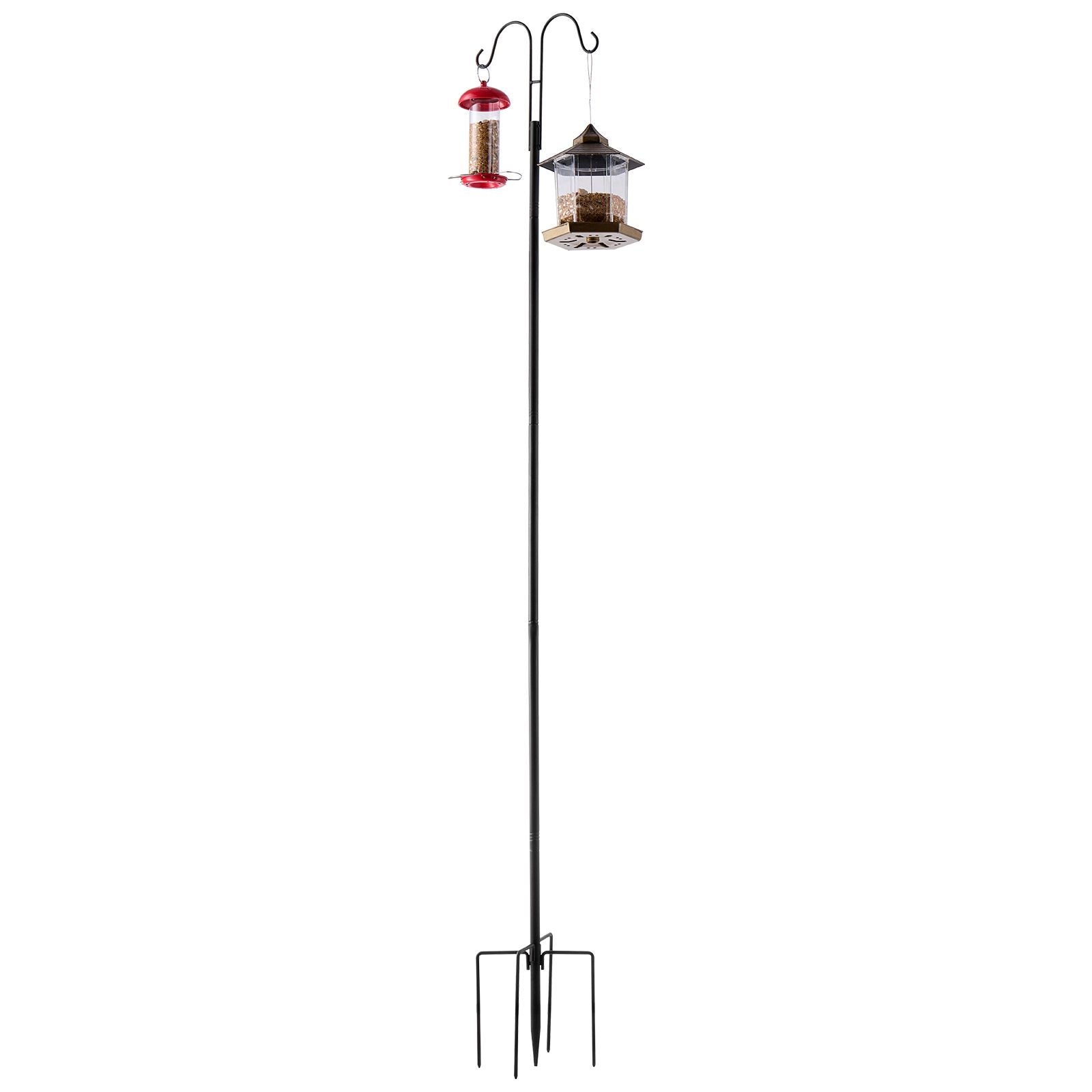 practical Double Shepherds Hooks for Outdoor Bird Feeding and Garden Decor