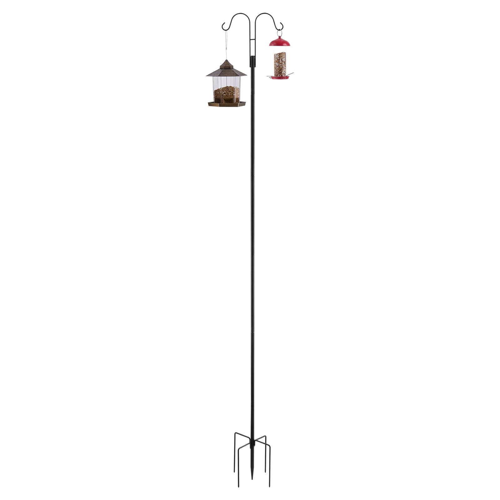 8-Pack 92- practical Double Shepherds Hooks for Outdoor Bird Feeders