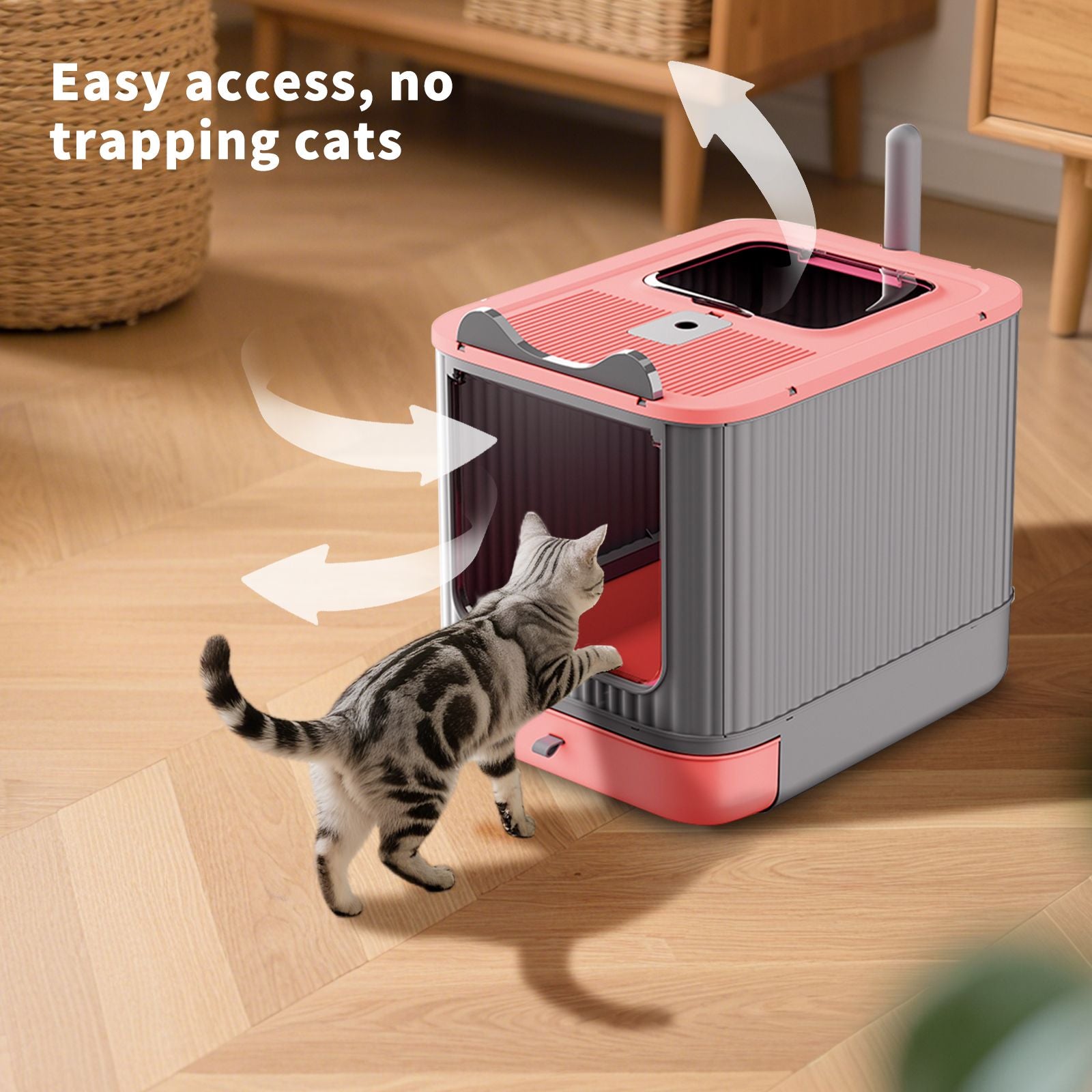 Effortless Cleaning with Our Foldable Drawer Litter Box