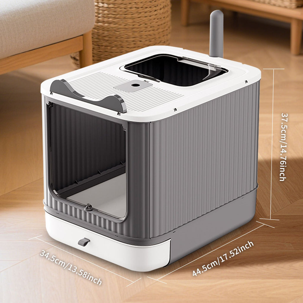Effortless Cleaning with Our Foldable Drawer Litter Box