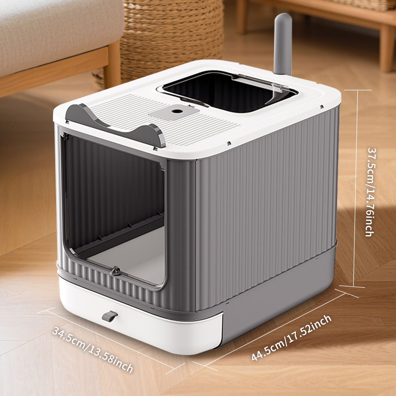 Effortless Cleaning with Our Foldable Drawer Litter Box