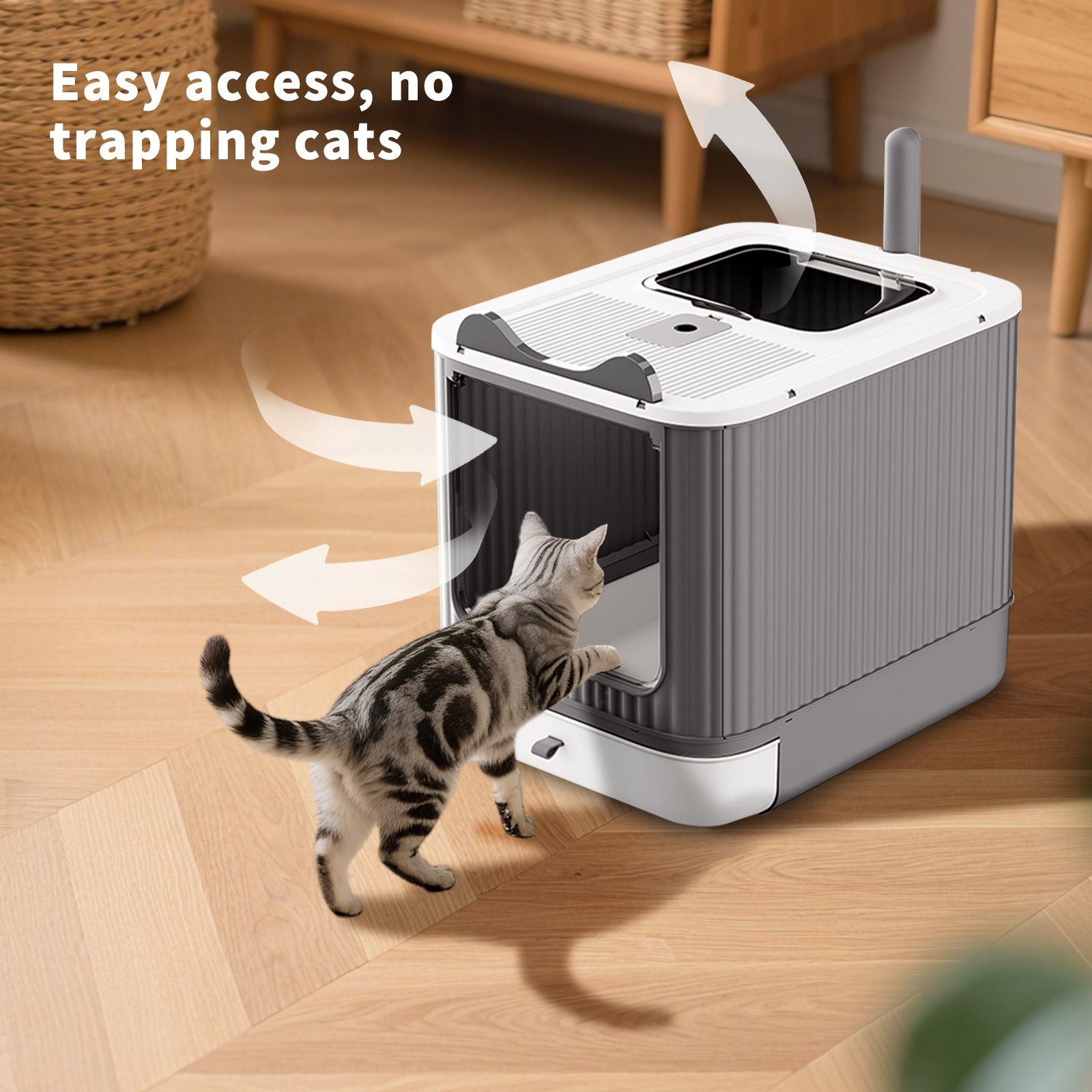 Effortless Cleaning with Our Foldable Drawer Litter Box
