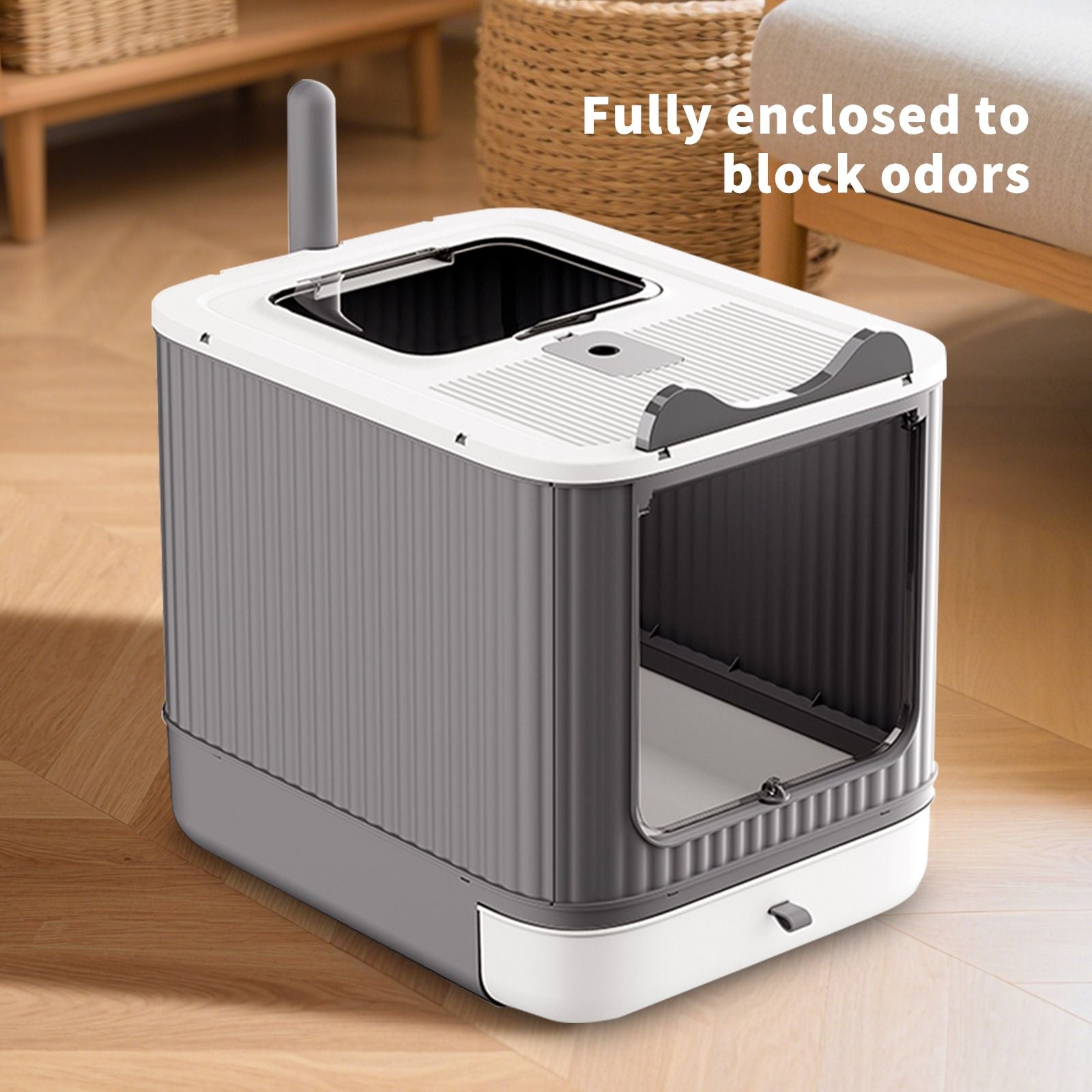 Effortless Cleaning with Our Foldable Drawer Litter Box