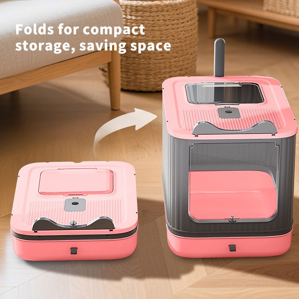 Effortless Cleaning with Our Foldable Drawer Litter Box