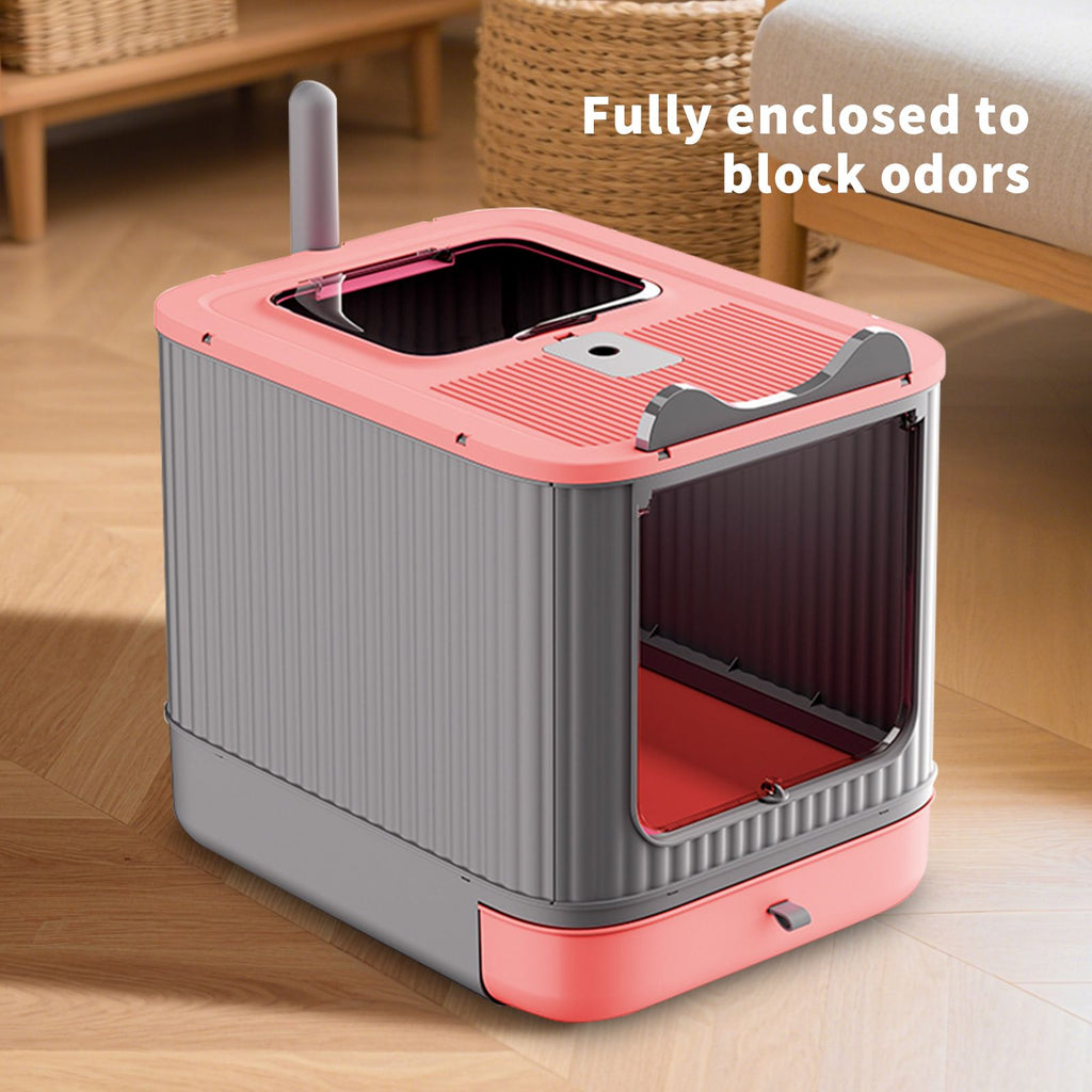 Effortless Cleaning with Our Foldable Drawer Litter Box