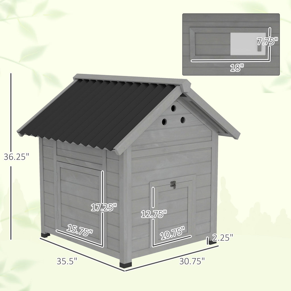 furniture-style Duck House with Openable Roof and Removable Base for Easy Cleaning