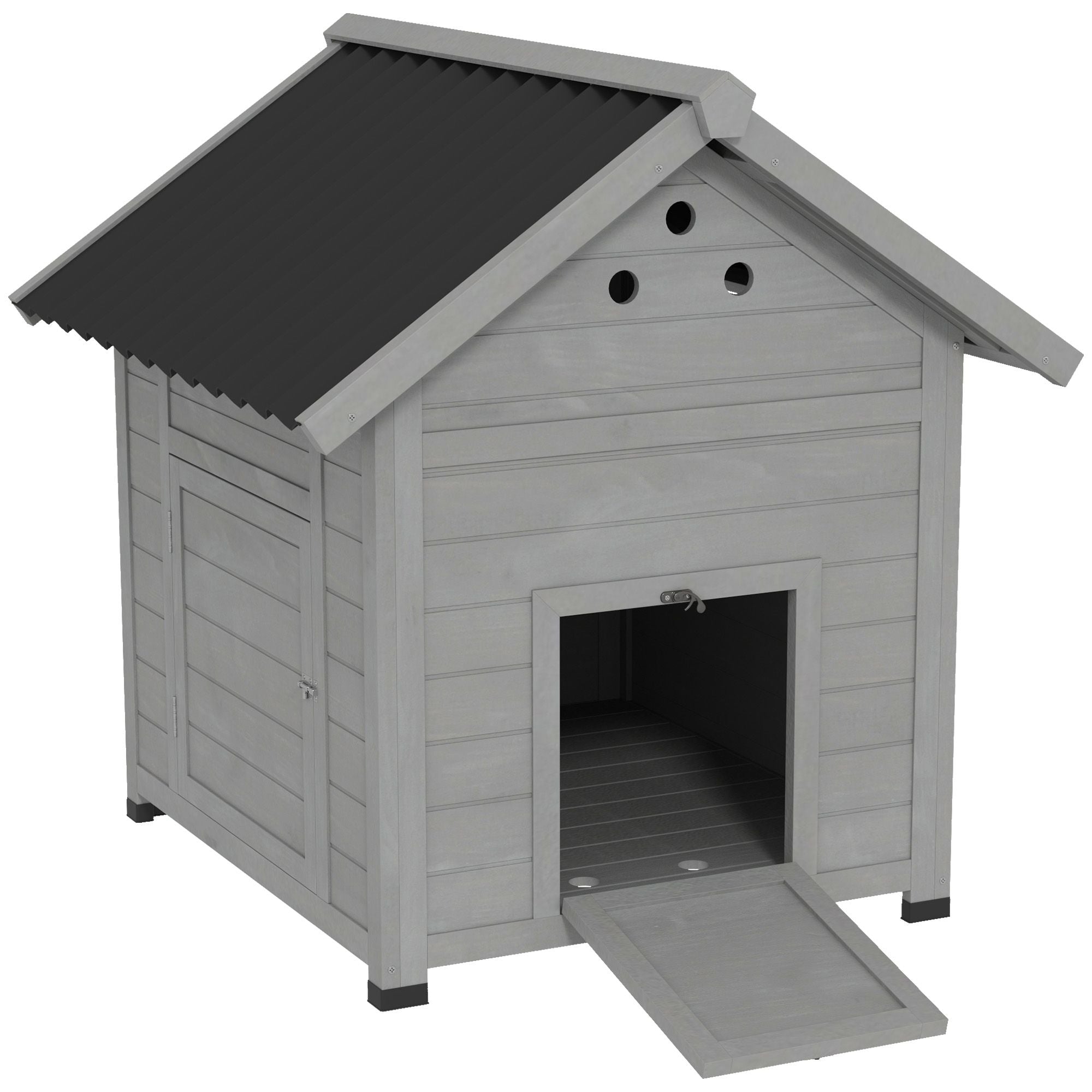 furniture-style Duck House with Openable Roof and Removable Base for Easy Cleaning