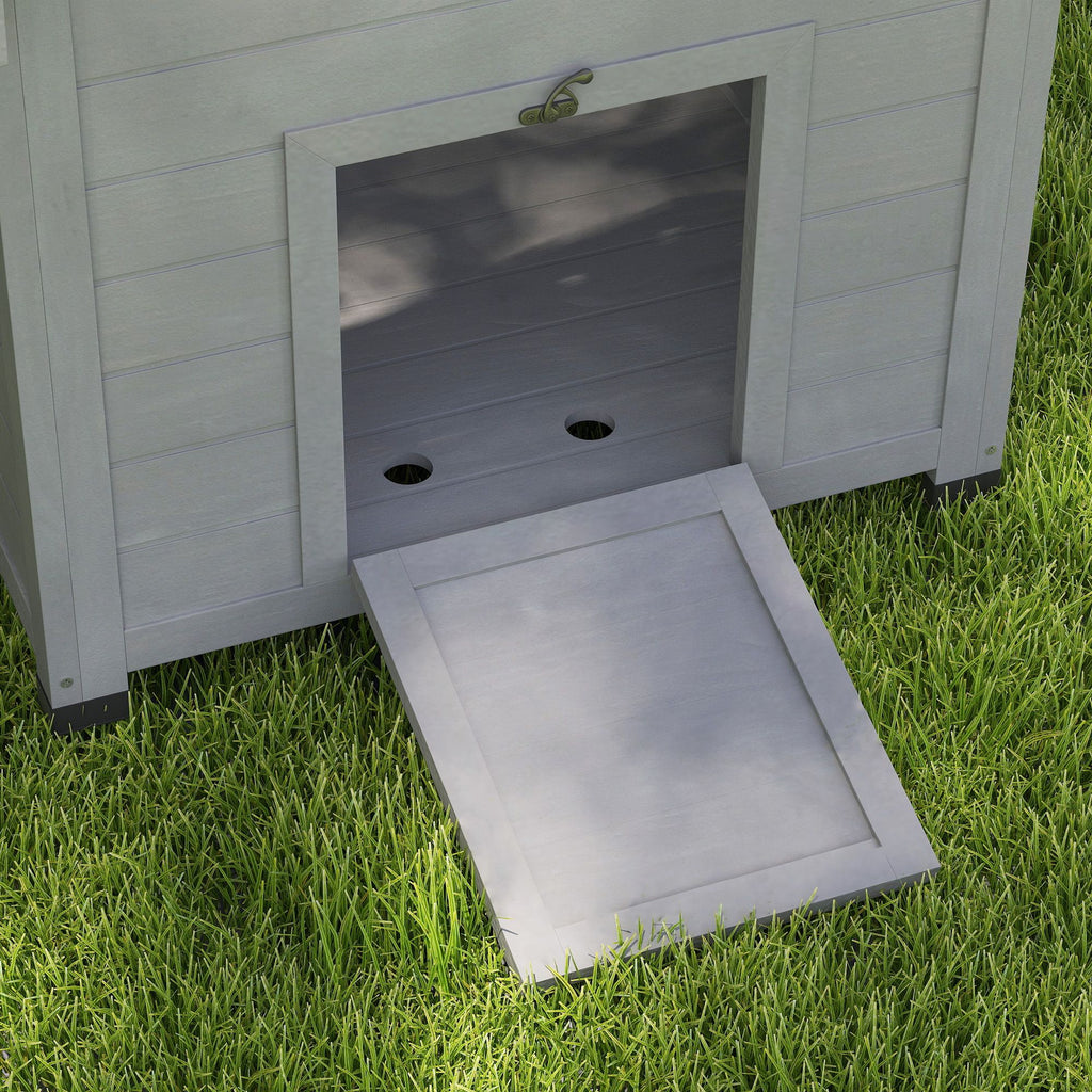furniture-style Duck House with Openable Roof and Removable Base for Easy Cleaning