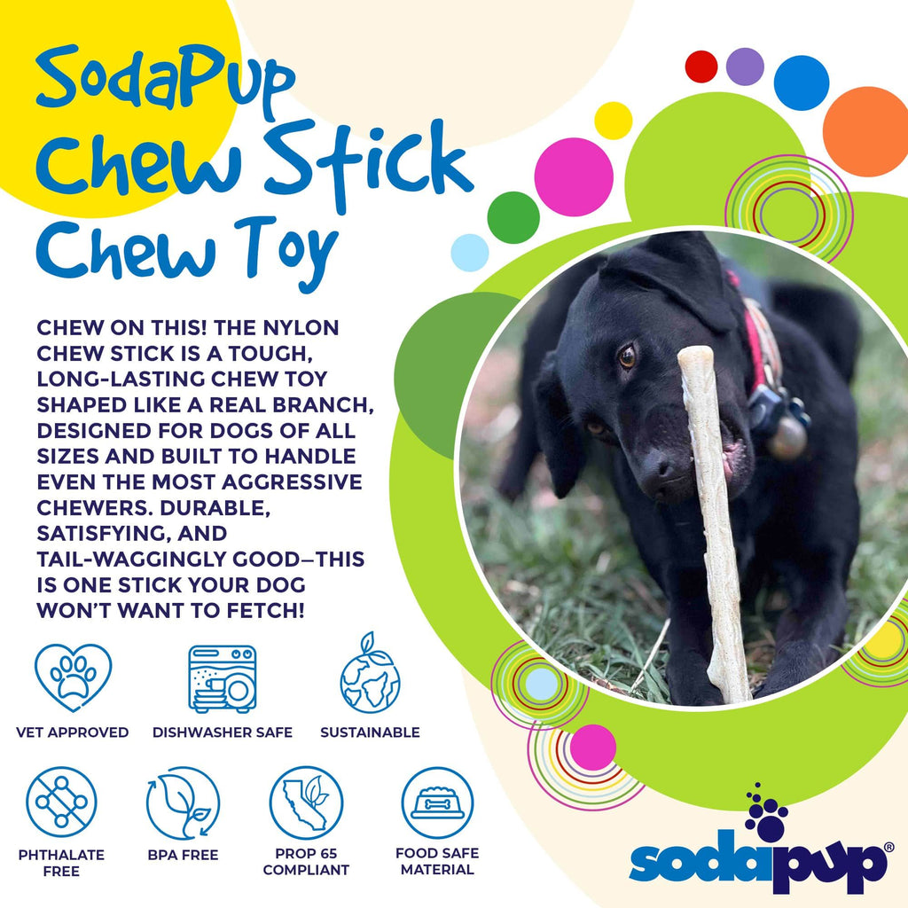 everyday Nylon Glow in the Dark Chew Stick for Power Chewers | Indestructible Dog Toy USA