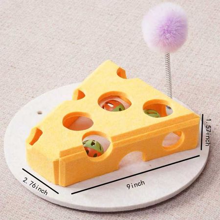 everyday Cat Scratcher Toy with Interactive Balls – Furniture Protector & Play Board