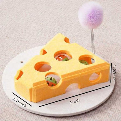 everyday Cat Scratcher Toy with Interactive Balls – Furniture Protector & Play Board