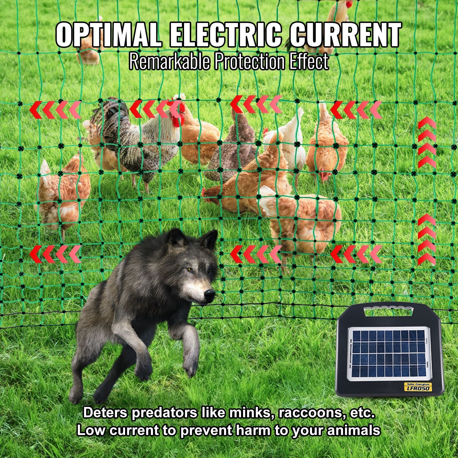 Protect Your Flock with VEVOR Electric Fence Netting – 48" x 168'