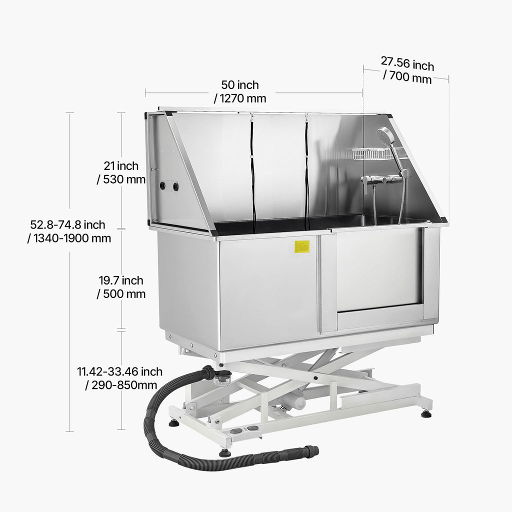 Effortless Bathing: Electric Lift Dog Washing Station for Medium & Large Pets