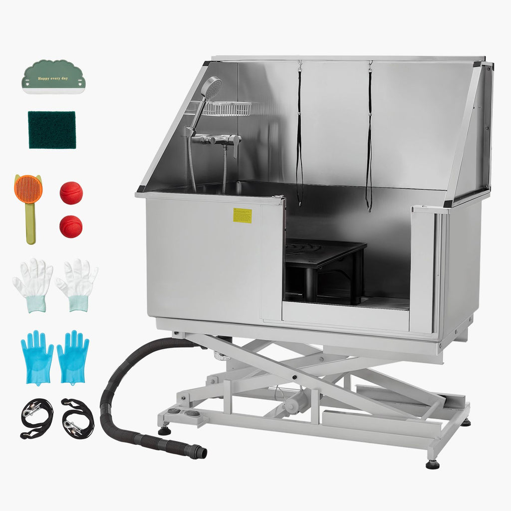 Effortless Bathing: Electric Lift Dog Washing Station for Medium & Large Pets