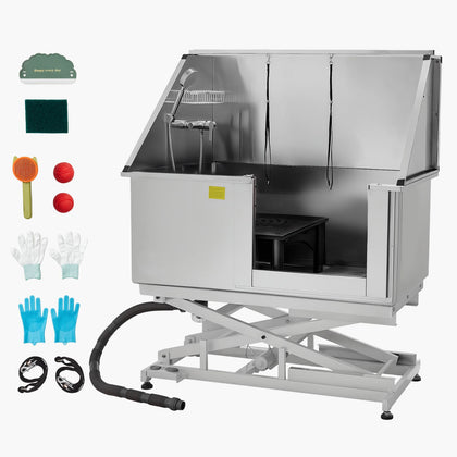 Effortless Bathing: Electric Lift Dog Washing Station for Medium & Large Pets