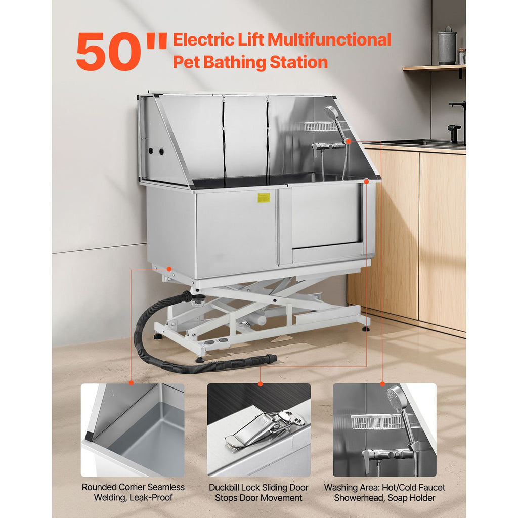 Effortless Bathing: Electric Lift Dog Washing Station for Medium & Large Pets